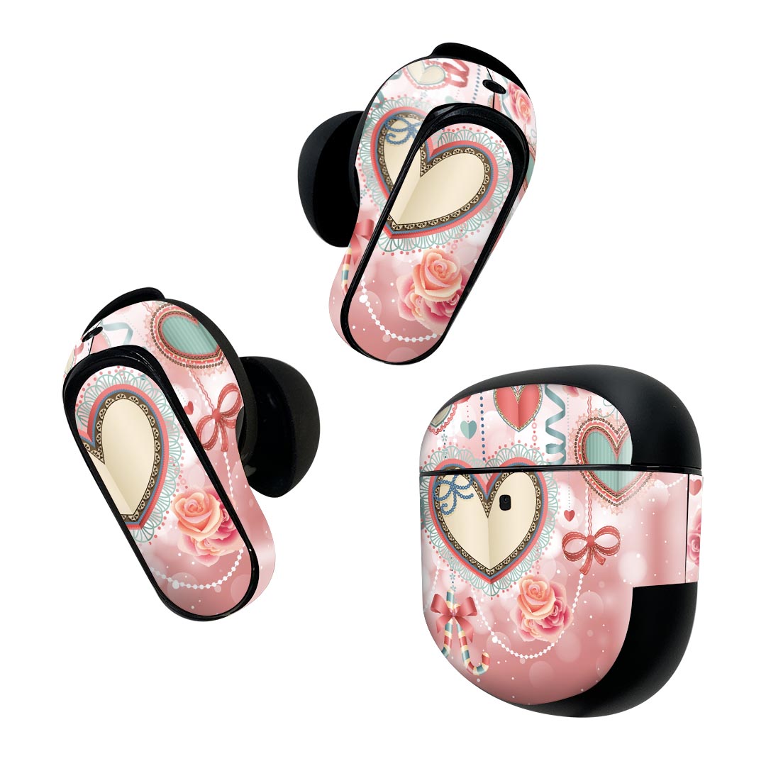 Bose QuietComfort Earbuds II 用 スキンシール ボーズ イヤバッズ2 用　ステッカ...