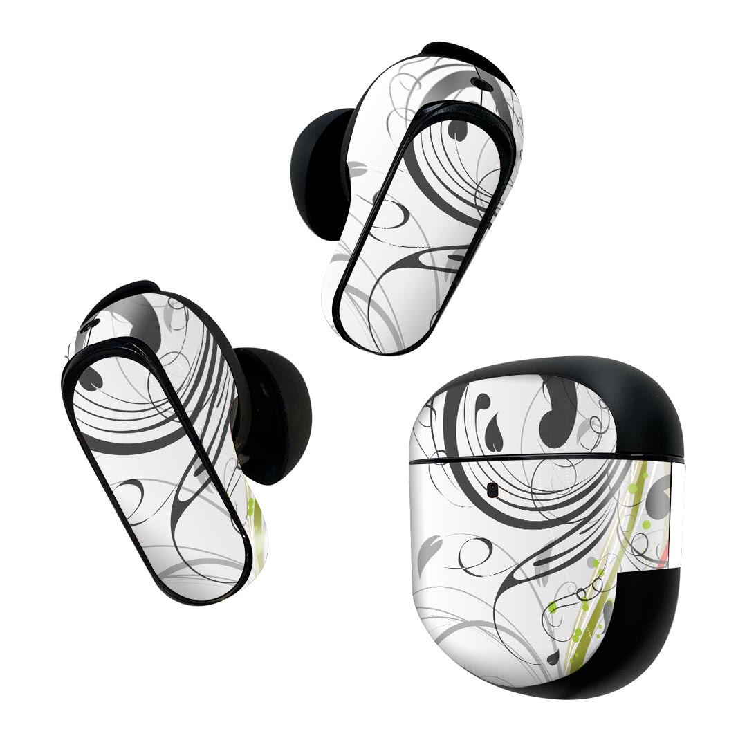 Bose QuietComfort Earbuds II 用 スキンシール ボーズ イヤバッズ2 用　ステッカ...