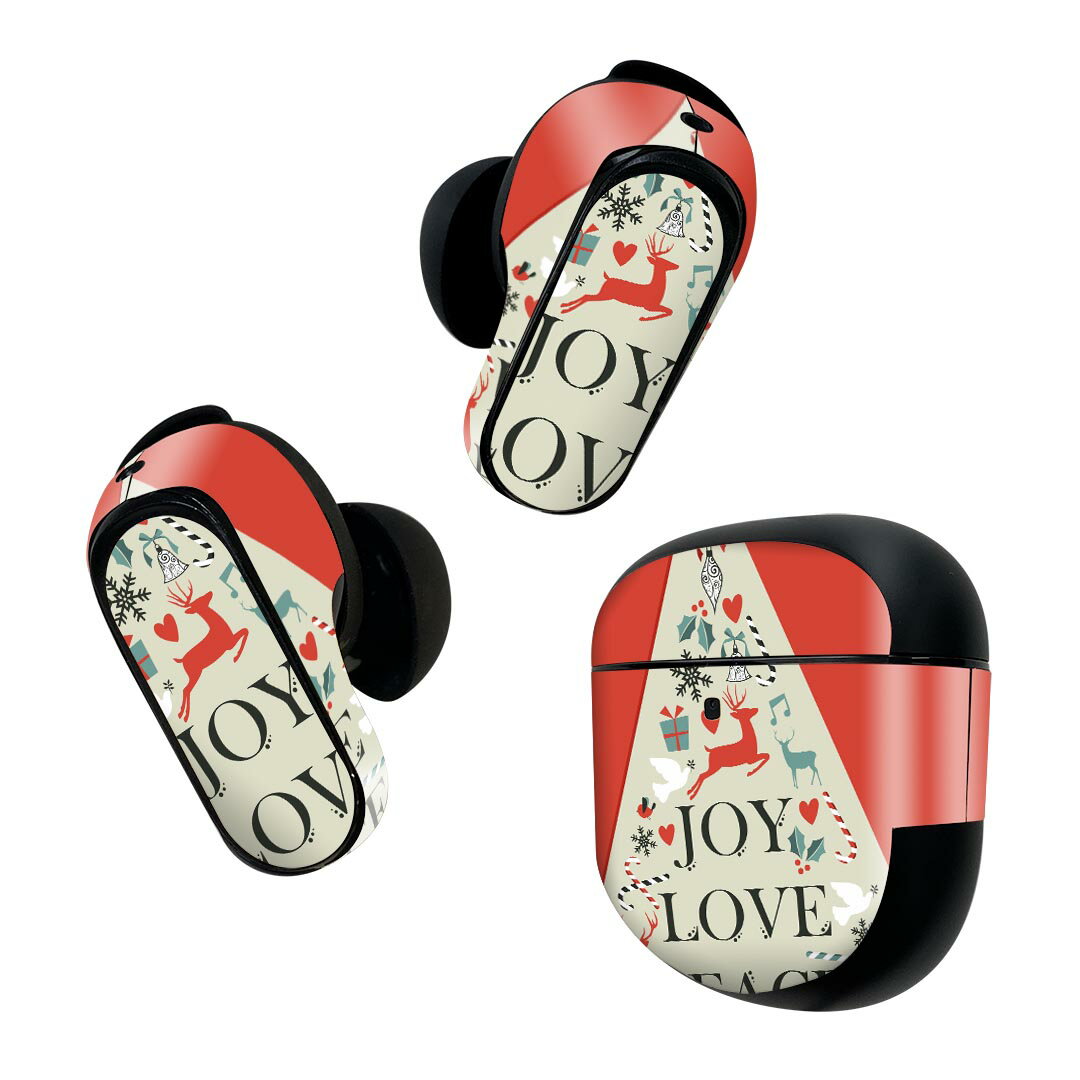 製品名 Bose QuietComfort Earbuds II 専用デザインスキンシール セット内容 Bose QuietComfort Earbuds II 専用シール　イヤホン（左右）3枚、充電ケース用シール 1枚AirPods第3世...