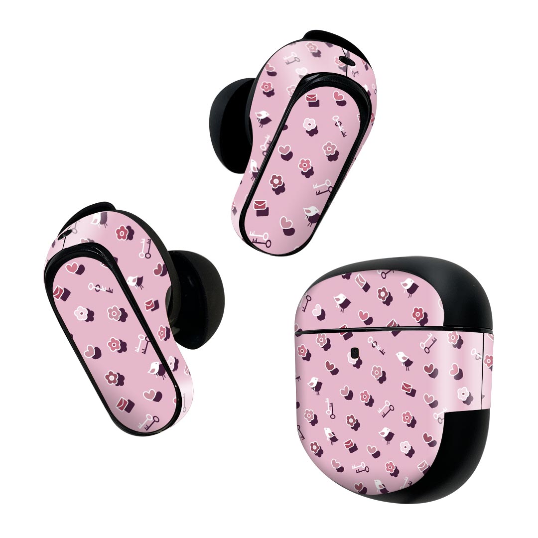 Bose QuietComfort Earbuds II 用 スキンシール ボーズ イヤバッズ2 用　ステッカ...