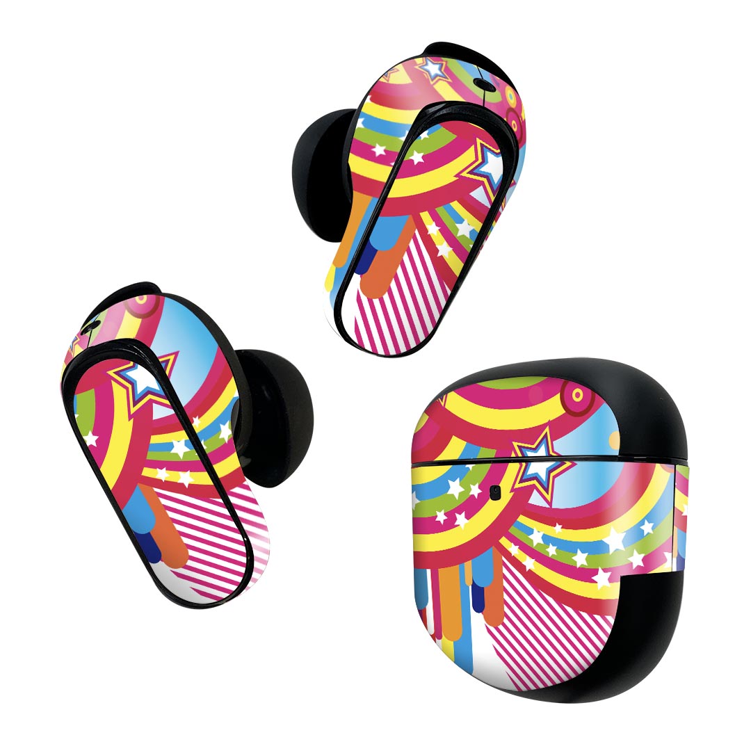 Bose QuietComfort Earbuds II 用 スキンシール ボーズ イヤバッズ2 用　ステッカ...