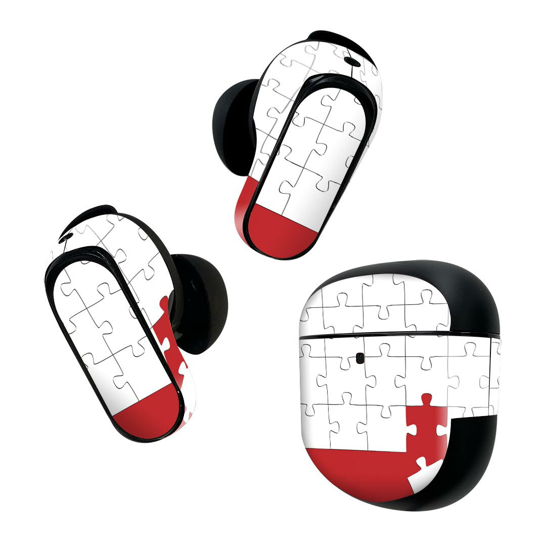 Bose QuietComfort Earbuds II 用 スキンシール ボーズ イヤバッズ2 用　ステッカー　本体3セット ケー..