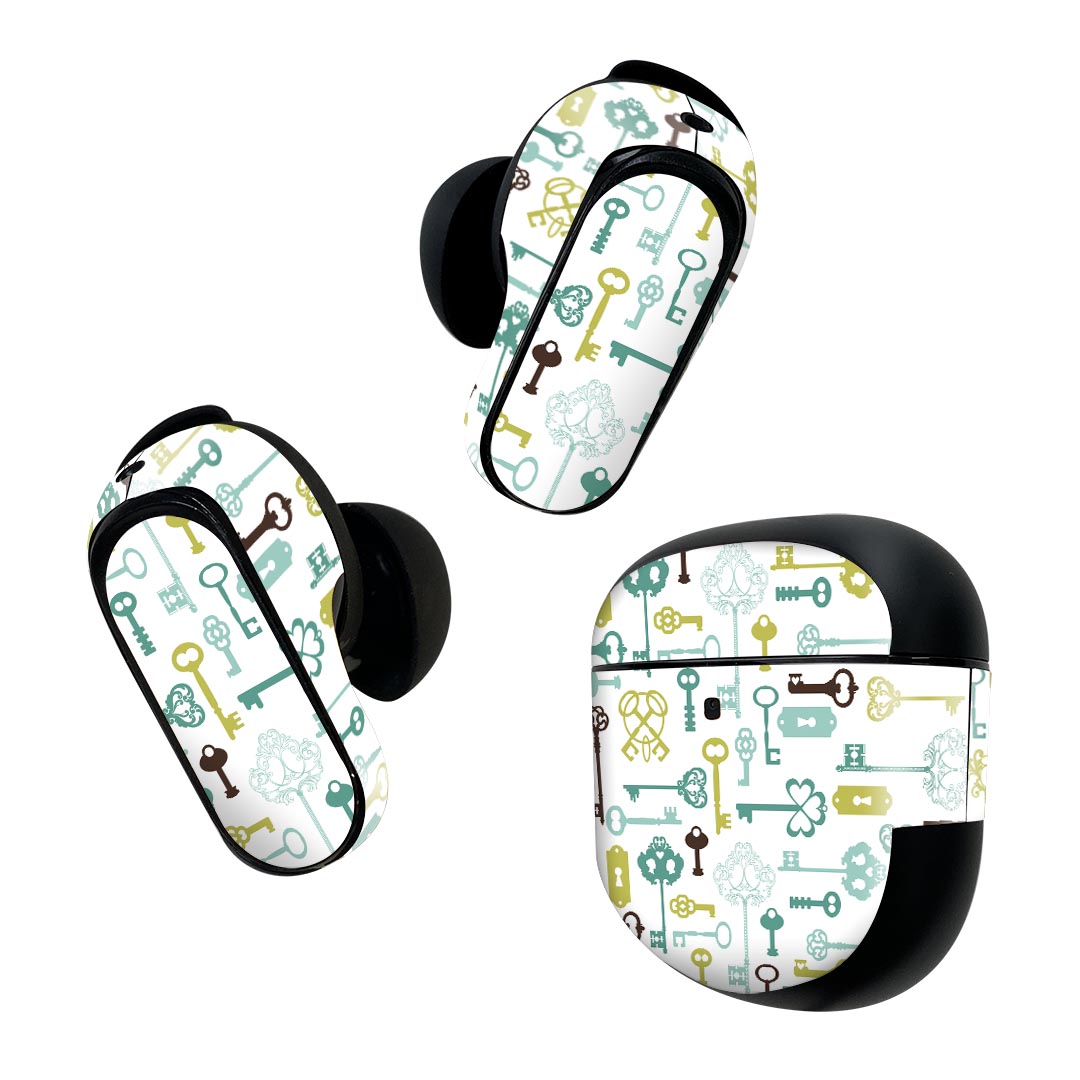 Bose QuietComfort Earbuds II 用 スキンシール ボーズ イヤバッズ2 用　ステッカ...
