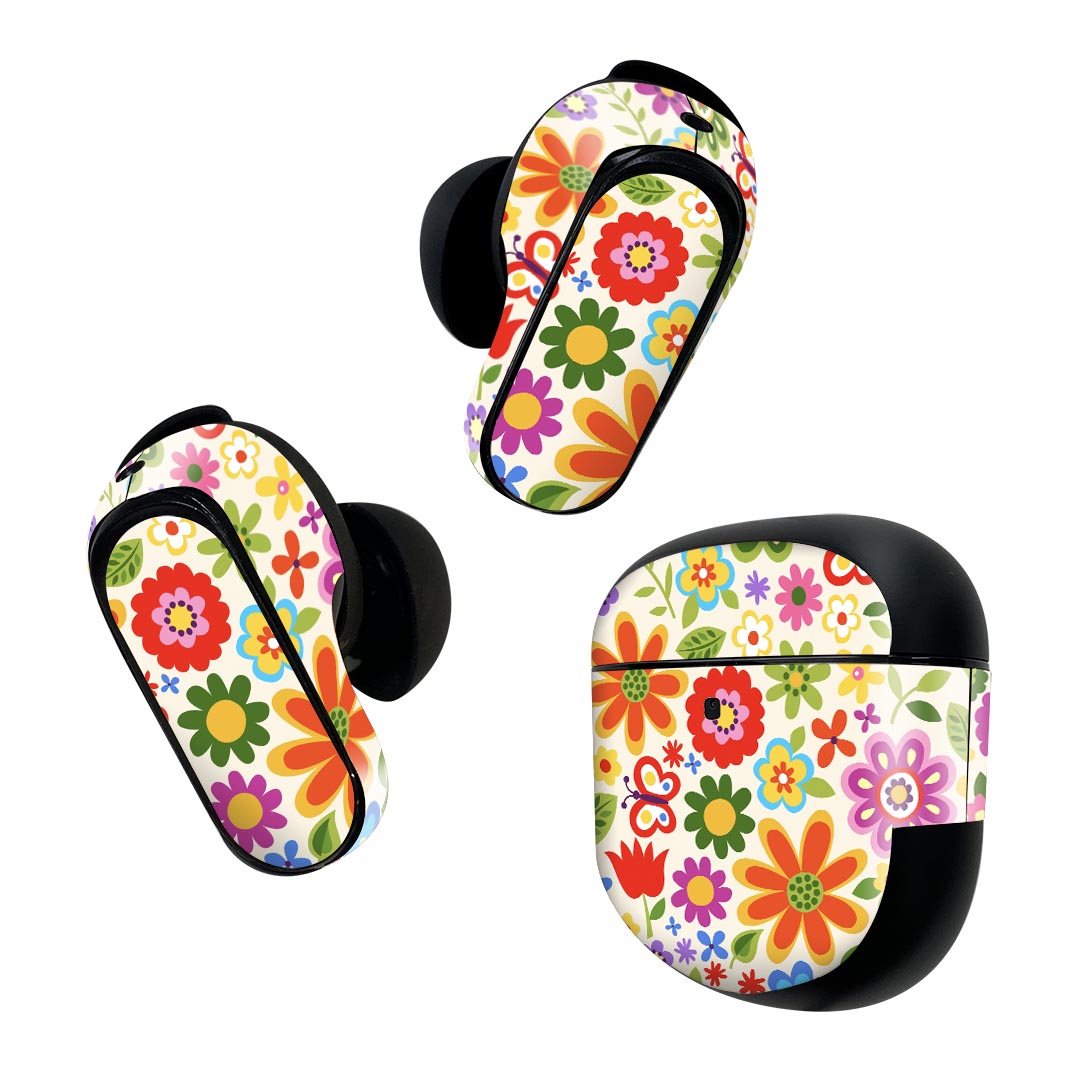 Bose QuietComfort Earbuds II 用 スキンシール ボーズ イヤバッズ2 用　ステッカ...