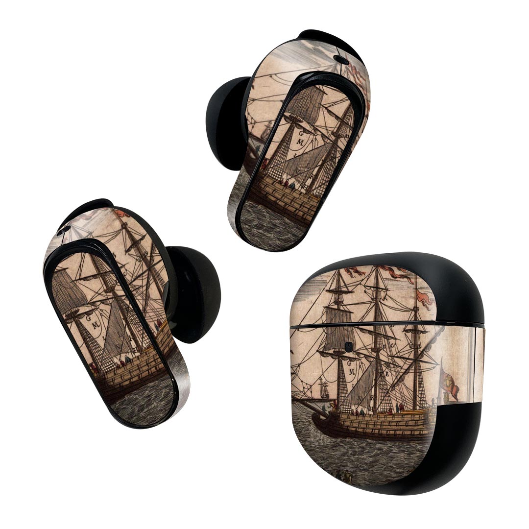 Bose QuietComfort Earbuds II 用 スキンシール ボーズ イヤバッズ2 用　ステッカ...