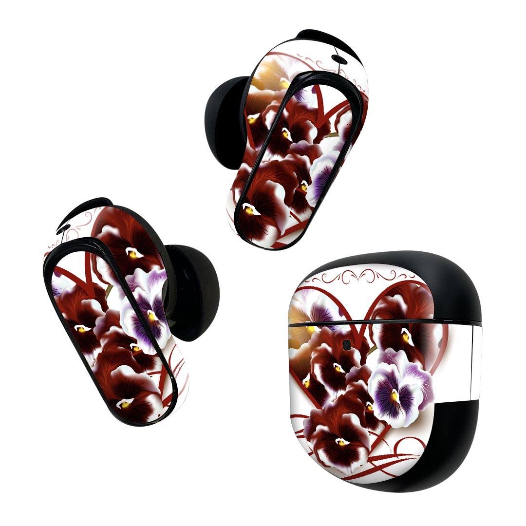 Bose QuietComfort Earbuds II 用 スキンシール ボーズ イヤバッズ2 用　ステッカ...