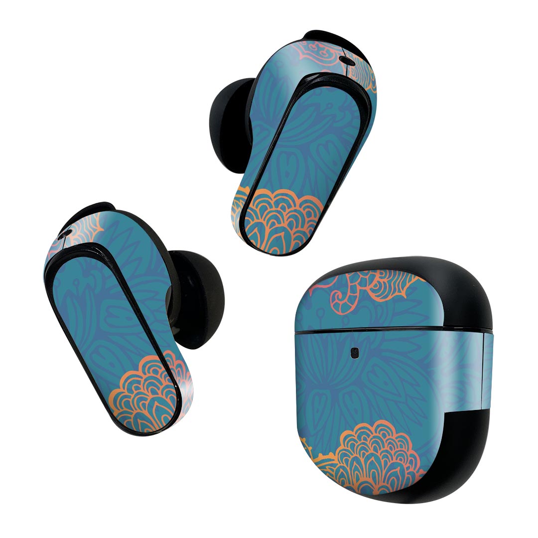 Bose QuietComfort Earbuds II 用 スキンシール ボーズ イヤバッズ2 用　ステッカ...