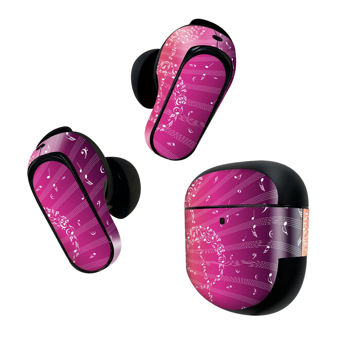 Bose QuietComfort Earbuds II 用 スキンシール ボーズ イヤバッズ2 用　ステッカ...