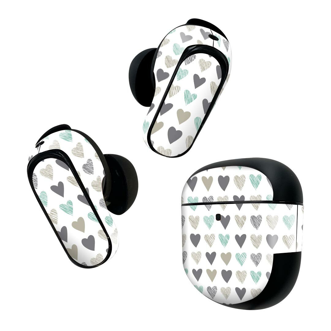 Bose QuietComfort Earbuds II 用 スキンシール ボーズ イヤバッズ2 用　ステッカ...