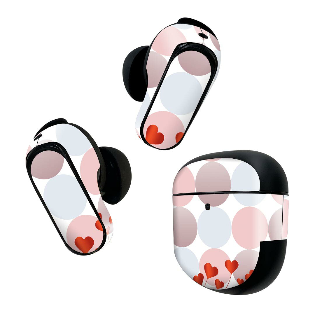 製品名 Bose QuietComfort Earbuds II 専用デザインスキンシール セット内容 Bose QuietComfort Earbuds II 専用シール　イヤホン（左右）3枚、充電ケース用シール 1枚AirPods第3世代専用です。第1?2世代、Proシリーズには対応していません。 商品特徴 再剥離性シートを素材に採用し、細かな位置調整がしやすく貼り直しが容易です。また、エアフリーでもありますので気泡が簡単に逃げるので、キレイに貼ることができます。専用の業務プリンターを使い、商品画像と遜色のない美しい印刷仕上がり。 注意事項 画像はサンプルですので、ご覧の環境によっては多少色味に違いを感じる場合がございます。 イメージと違った、モニターと色味が異なるという理由での交換や返金はご対応出来かねます。スキンシールのみの販売で、機器本体や充電ケース本体は付属しません。シワができた場合、ドライヤーなどで軽く温め、外側に向けてシワを伸ばすように貼ってください。初回貼付時の位置調整や貼り直しは可能ですが、しっかりと押し付けて接着させた後の再剥離、再利用は保証しておりません。また接着部に油分や汚れが付着しますと角の部分は剥がれやすくなりますので、貼付時はあまり触れないようにご注意ください。無地のセミグロスシートにデザインをプリントした商品で、デコなどの加工はございません。 凹凸や光沢があるように見えたり布地や金属を素材にしたように見える商品もありますが、デザインの図版によるものです。印刷時に微妙な画像のズレが生じる場合がございます。ご注文後に1点1点制作する受注生産品の為、不良品以外のご返品や交換は固くお断りします。 商品発送 完全受注生産のハンドメイド商品となりますので、既製品と比べて発送までお時間を頂いています。 基本的に決済確認後2~3営業日、最大で10営業日での発送となります。繁忙期や休業日明けの場合はさらに時間がかかる場合があります。 その際には別途メールにてご連絡致します。メール便の場合、発送日から到着までに2?4日ほどかかる場合が多く、紛失などの保障もご対応できかねます。あらかじめご了承下さい。