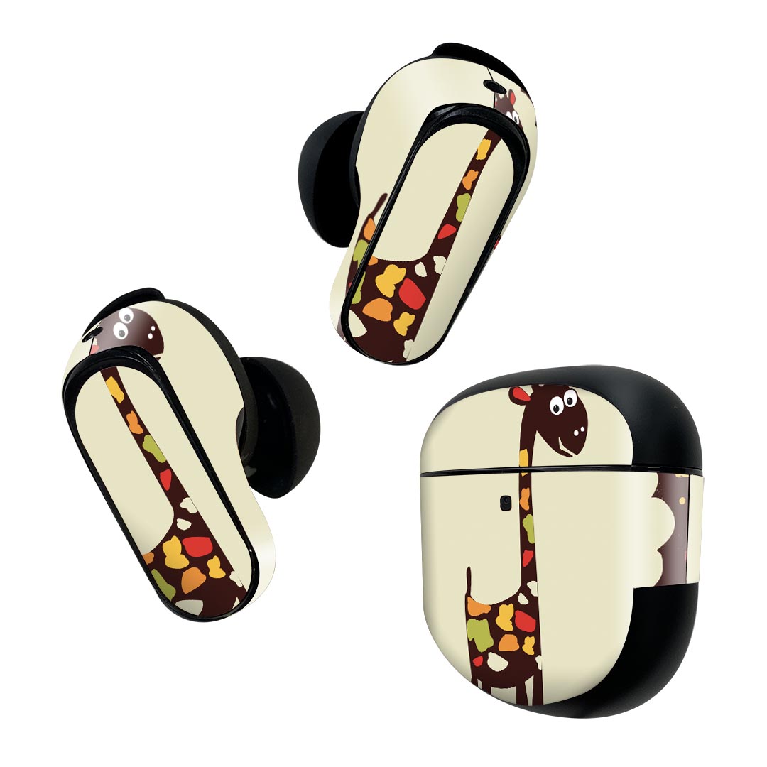 製品名 Bose QuietComfort Earbuds II 専用デザインスキンシール セット内容 Bose QuietComfort Earbuds II 専用シール　イヤホン（左右）3枚、充電ケース用シール 1枚AirPods第3世代専用です。第1?2世代、Proシリーズには対応していません。 商品特徴 再剥離性シートを素材に採用し、細かな位置調整がしやすく貼り直しが容易です。また、エアフリーでもありますので気泡が簡単に逃げるので、キレイに貼ることができます。専用の業務プリンターを使い、商品画像と遜色のない美しい印刷仕上がり。 注意事項 画像はサンプルですので、ご覧の環境によっては多少色味に違いを感じる場合がございます。 イメージと違った、モニターと色味が異なるという理由での交換や返金はご対応出来かねます。スキンシールのみの販売で、機器本体や充電ケース本体は付属しません。シワができた場合、ドライヤーなどで軽く温め、外側に向けてシワを伸ばすように貼ってください。初回貼付時の位置調整や貼り直しは可能ですが、しっかりと押し付けて接着させた後の再剥離、再利用は保証しておりません。また接着部に油分や汚れが付着しますと角の部分は剥がれやすくなりますので、貼付時はあまり触れないようにご注意ください。無地のセミグロスシートにデザインをプリントした商品で、デコなどの加工はございません。 凹凸や光沢があるように見えたり布地や金属を素材にしたように見える商品もありますが、デザインの図版によるものです。印刷時に微妙な画像のズレが生じる場合がございます。ご注文後に1点1点制作する受注生産品の為、不良品以外のご返品や交換は固くお断りします。 商品発送 完全受注生産のハンドメイド商品となりますので、既製品と比べて発送までお時間を頂いています。 基本的に決済確認後2~3営業日、最大で10営業日での発送となります。繁忙期や休業日明けの場合はさらに時間がかかる場合があります。 その際には別途メールにてご連絡致します。メール便の場合、発送日から到着までに2?4日ほどかかる場合が多く、紛失などの保障もご対応できかねます。あらかじめご了承下さい。