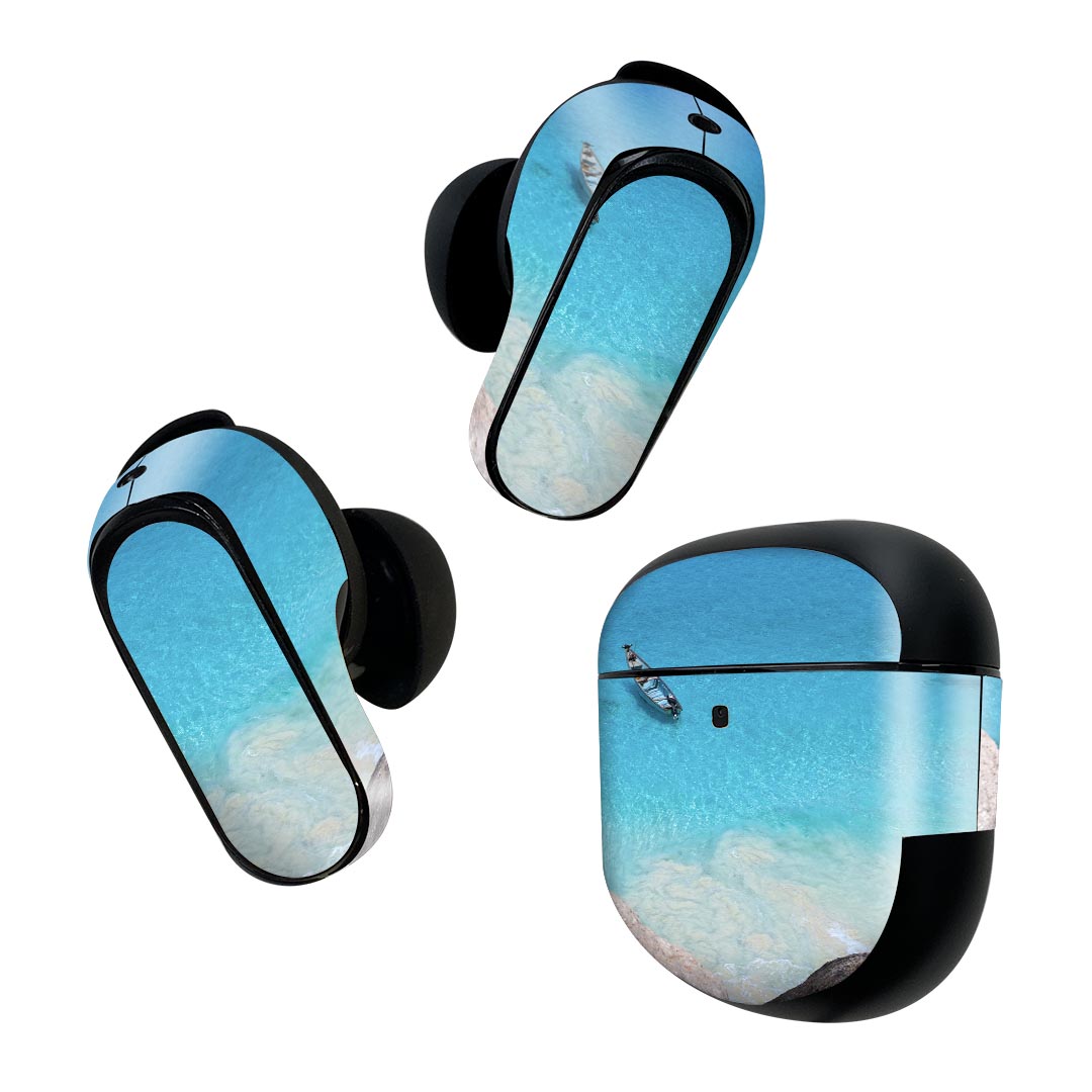 Bose QuietComfort Earbuds II 用 スキンシール ボーズ イヤバッズ2 用　ステッカー　本体3セット ケー..