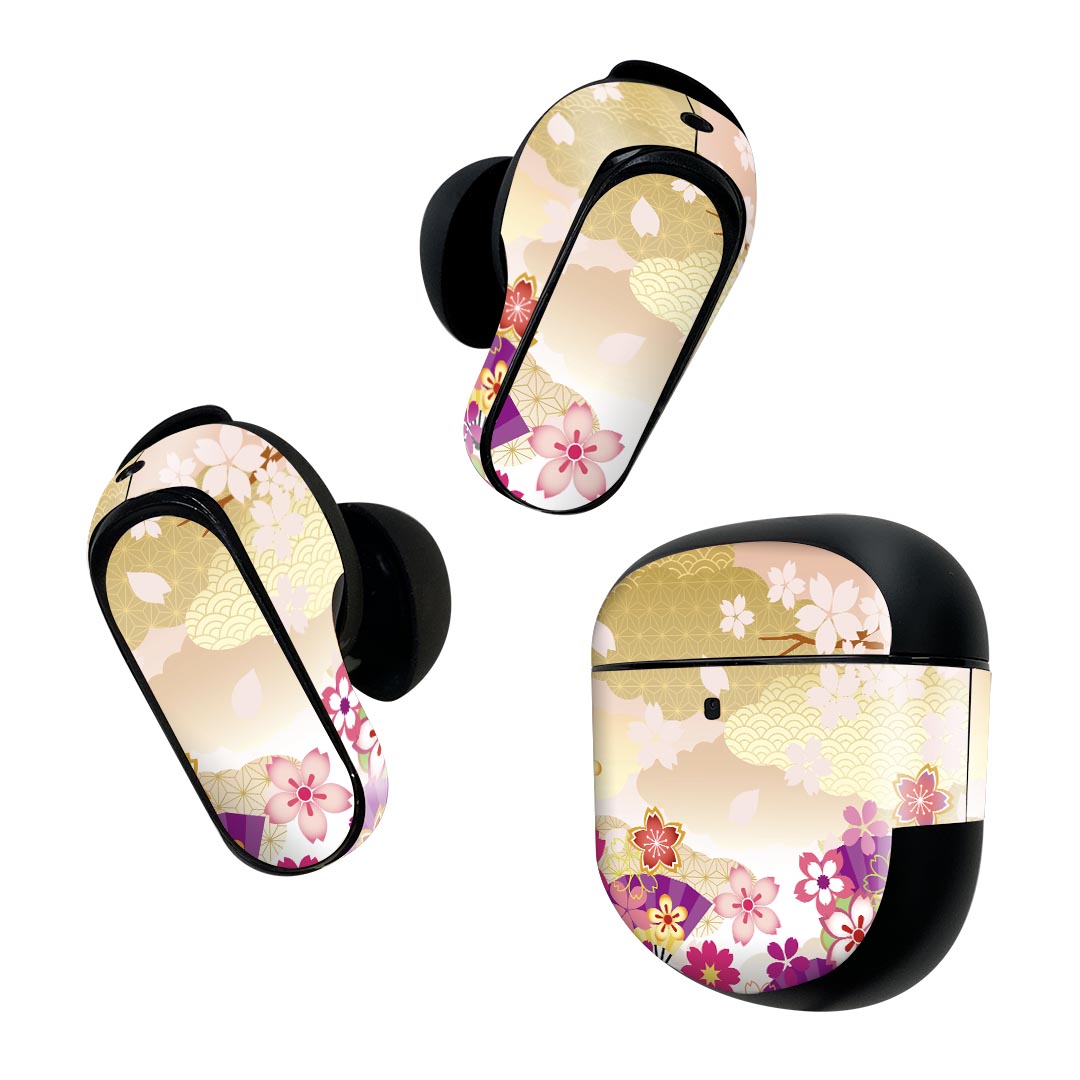 Bose QuietComfort Earbuds II 用 スキンシール ボーズ イヤバッズ2 用　ステッカ...