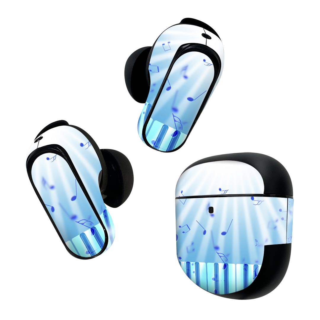 製品名 Bose QuietComfort Earbuds II 専用デザインスキンシール セット内容 Bose QuietComfort Earbuds II 専用シール　イヤホン（左右）3枚、充電ケース用シール 1枚AirPods第3世代専用です。第1?2世代、Proシリーズには対応していません。 商品特徴 再剥離性シートを素材に採用し、細かな位置調整がしやすく貼り直しが容易です。また、エアフリーでもありますので気泡が簡単に逃げるので、キレイに貼ることができます。専用の業務プリンターを使い、商品画像と遜色のない美しい印刷仕上がり。 注意事項 画像はサンプルですので、ご覧の環境によっては多少色味に違いを感じる場合がございます。 イメージと違った、モニターと色味が異なるという理由での交換や返金はご対応出来かねます。スキンシールのみの販売で、機器本体や充電ケース本体は付属しません。シワができた場合、ドライヤーなどで軽く温め、外側に向けてシワを伸ばすように貼ってください。初回貼付時の位置調整や貼り直しは可能ですが、しっかりと押し付けて接着させた後の再剥離、再利用は保証しておりません。また接着部に油分や汚れが付着しますと角の部分は剥がれやすくなりますので、貼付時はあまり触れないようにご注意ください。無地のセミグロスシートにデザインをプリントした商品で、デコなどの加工はございません。 凹凸や光沢があるように見えたり布地や金属を素材にしたように見える商品もありますが、デザインの図版によるものです。印刷時に微妙な画像のズレが生じる場合がございます。ご注文後に1点1点制作する受注生産品の為、不良品以外のご返品や交換は固くお断りします。 商品発送 完全受注生産のハンドメイド商品となりますので、既製品と比べて発送までお時間を頂いています。 基本的に決済確認後2~3営業日、最大で10営業日での発送となります。繁忙期や休業日明けの場合はさらに時間がかかる場合があります。 その際には別途メールにてご連絡致します。メール便の場合、発送日から到着までに2?4日ほどかかる場合が多く、紛失などの保障もご対応できかねます。あらかじめご了承下さい。