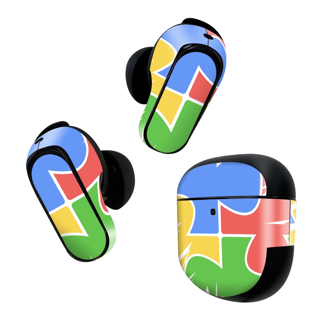 Bose QuietComfort Earbuds II 用 スキンシール ボーズ イヤバッズ2 用　ステッカー　本体3セット ケー..