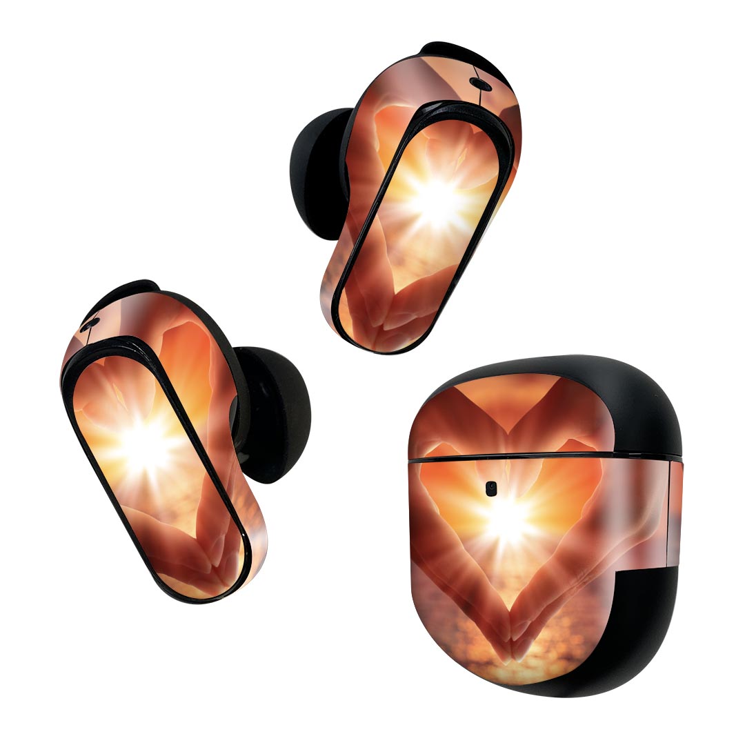 Bose QuietComfort Earbuds II 用 スキンシール ボーズ イヤバッズ2 用　ステッカー　本体3セット ケー..