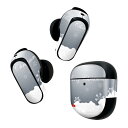 Bose QuietComfort Earbuds II 用 スキンシール ボーズ イヤバッズ2 用 ステッカー 本体3セット ケース1セット 保護 フィルム デコ クリスマス サンタ 雪 006755