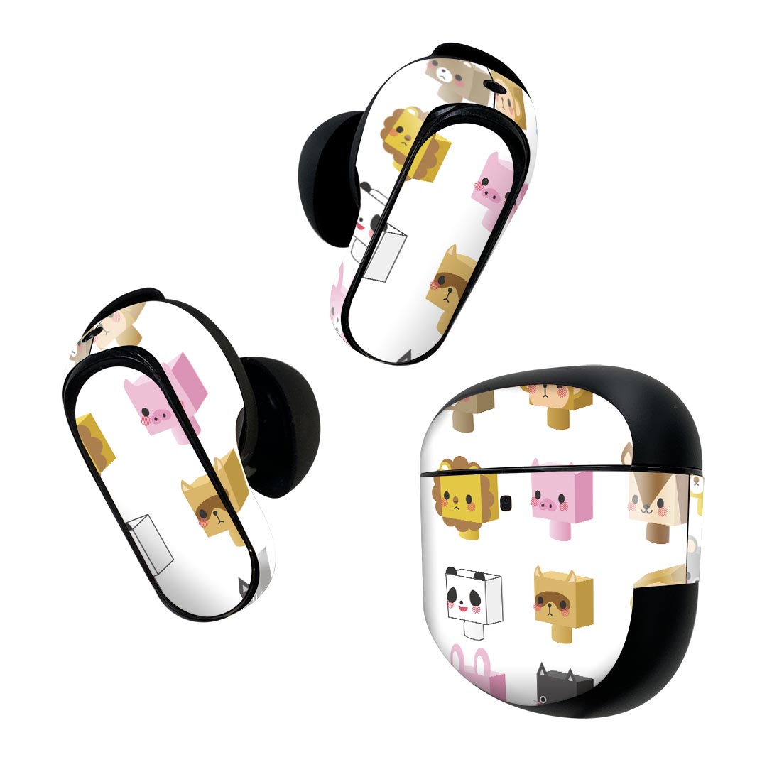 Bose QuietComfort Earbuds II 用 スキンシール ボーズ イヤバッズ2 用　ステッカ...