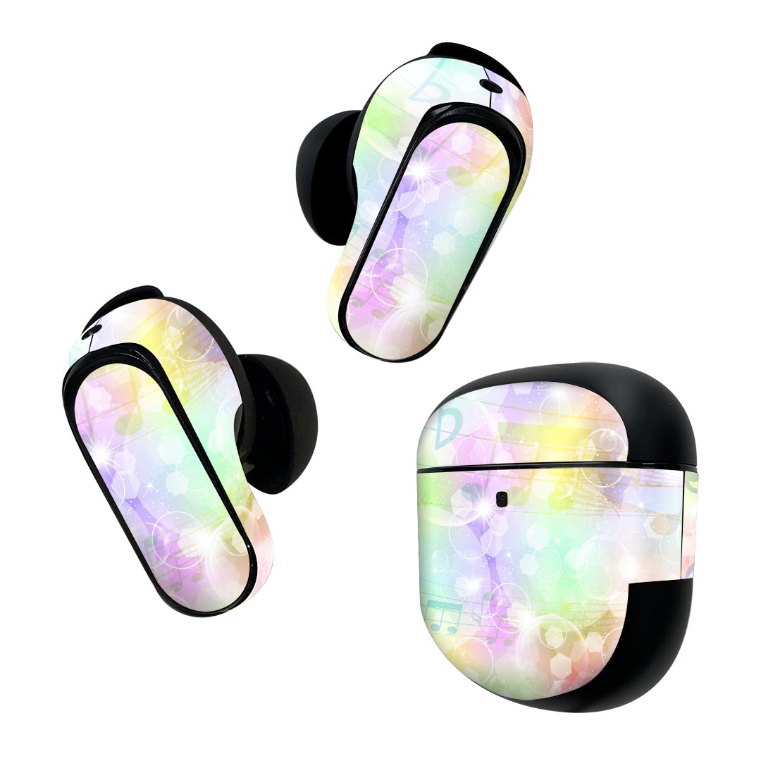Bose QuietComfort Earbuds II 用 スキンシール ボーズ イヤバッズ2 用　ステッカ...