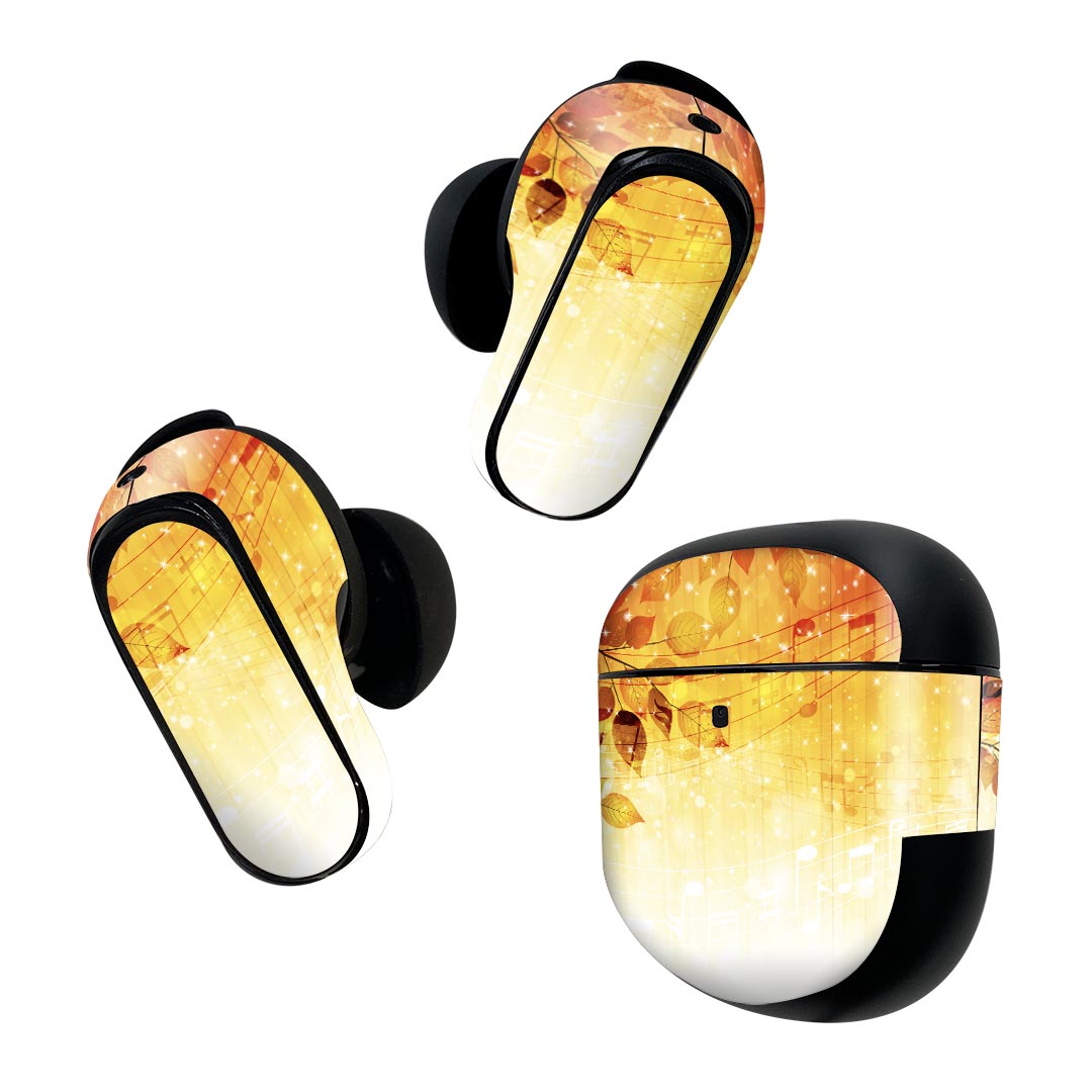 Bose QuietComfort Earbuds II 用 スキンシール ボーズ イヤバッズ2 用　ステッカー　本体3セット ケー..