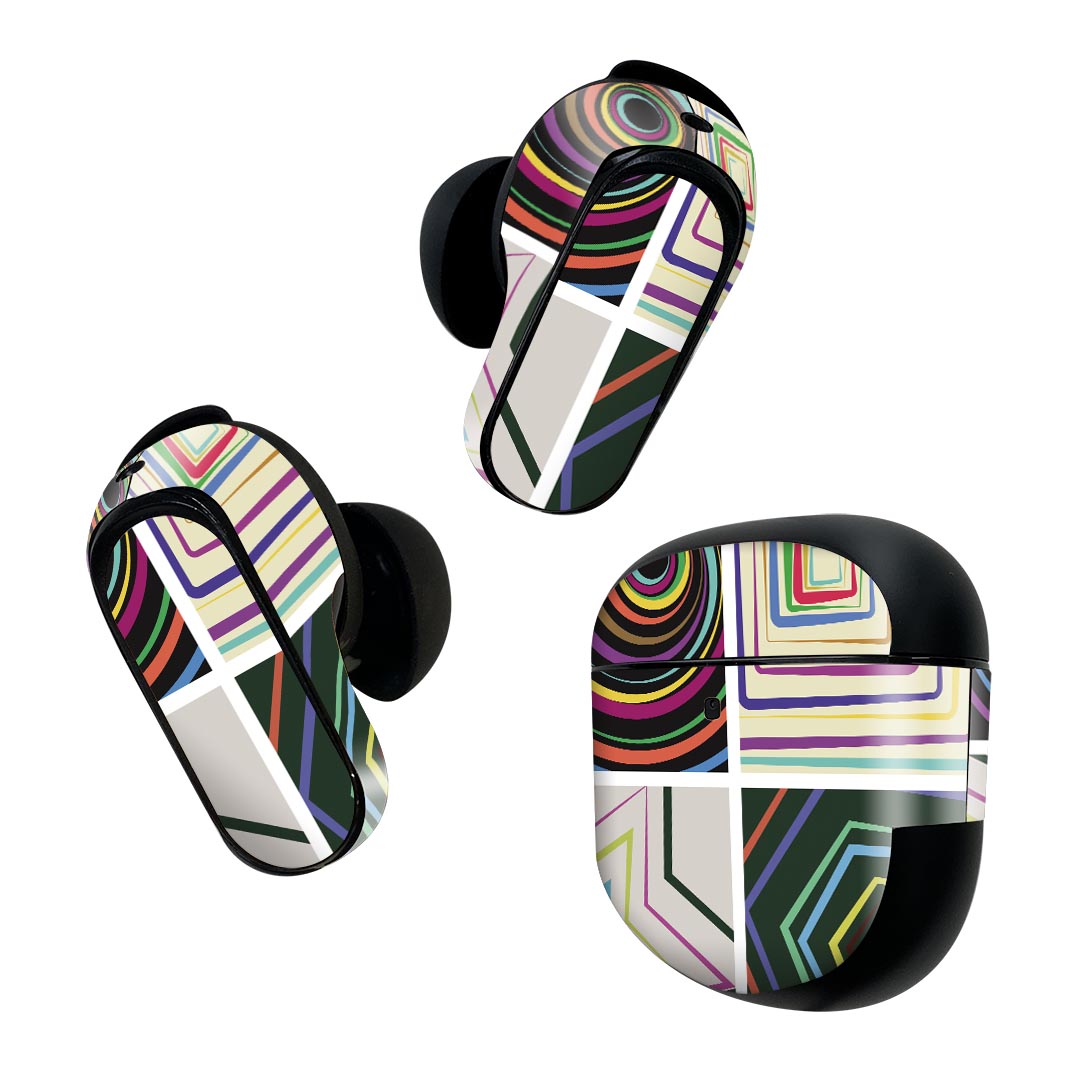 Bose QuietComfort Earbuds II 用 スキンシール ボーズ イヤバッズ2 用　ステッカ...