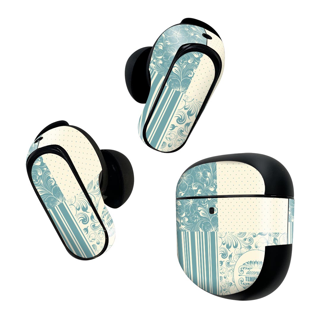 Bose QuietComfort Earbuds II 用 スキンシール ボーズ イヤバッズ2 用　ステッカ...