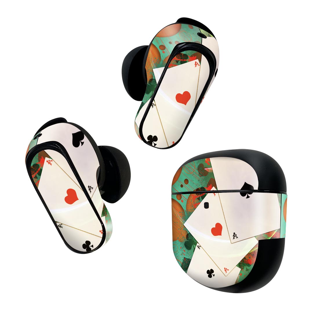 Bose QuietComfort Earbuds II 用 スキンシール ボーズ イヤバッズ2 用　ステッカ...