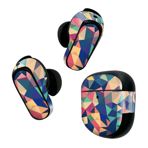 Bose QuietComfort Earbuds II 用 スキンシール ボーズ イヤバッズ2 用 ステッカー 本体3セット ケース1セット 保護 フィルム デコ カラフル 模様 006969 Bose QuietComfort Earbuds II 用 スキンシール ボーズ イヤバッズ2 用 ステッカー 本体3セット ケース1セット 保護 フィルム デコ カラフル 模様 006969