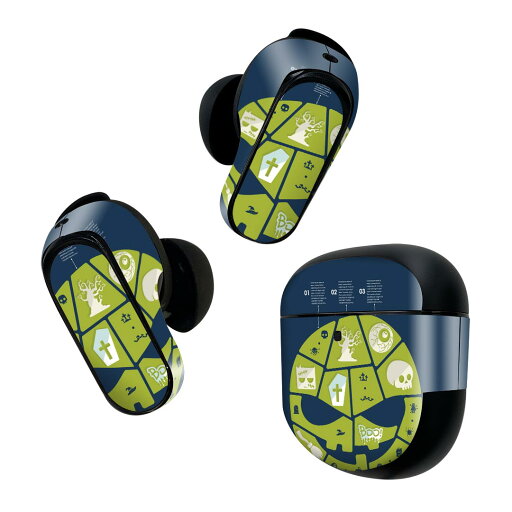 Bose QuietComfort Earbuds II 用 スキンシール ボーズ イヤバッズ2 用 ステッカー 本体3セット ケース1セット 保護 フィルム デコ ハロウィン キャラクター 007188 Bose QuietComfort Earbuds II 用 スキンシール ボーズ イヤバッズ2 用 ステッカー 本体3セット ケース1セット 保護 フィルム デコ ハロウィン キャラクター 007188