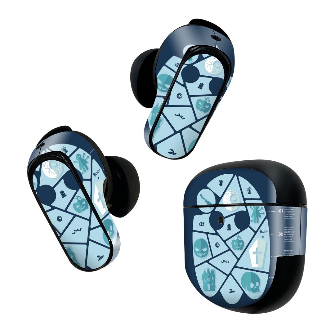 Bose QuietComfort Earbuds II 用 スキンシール ボーズ イヤバッズ2 用　ステッカ...