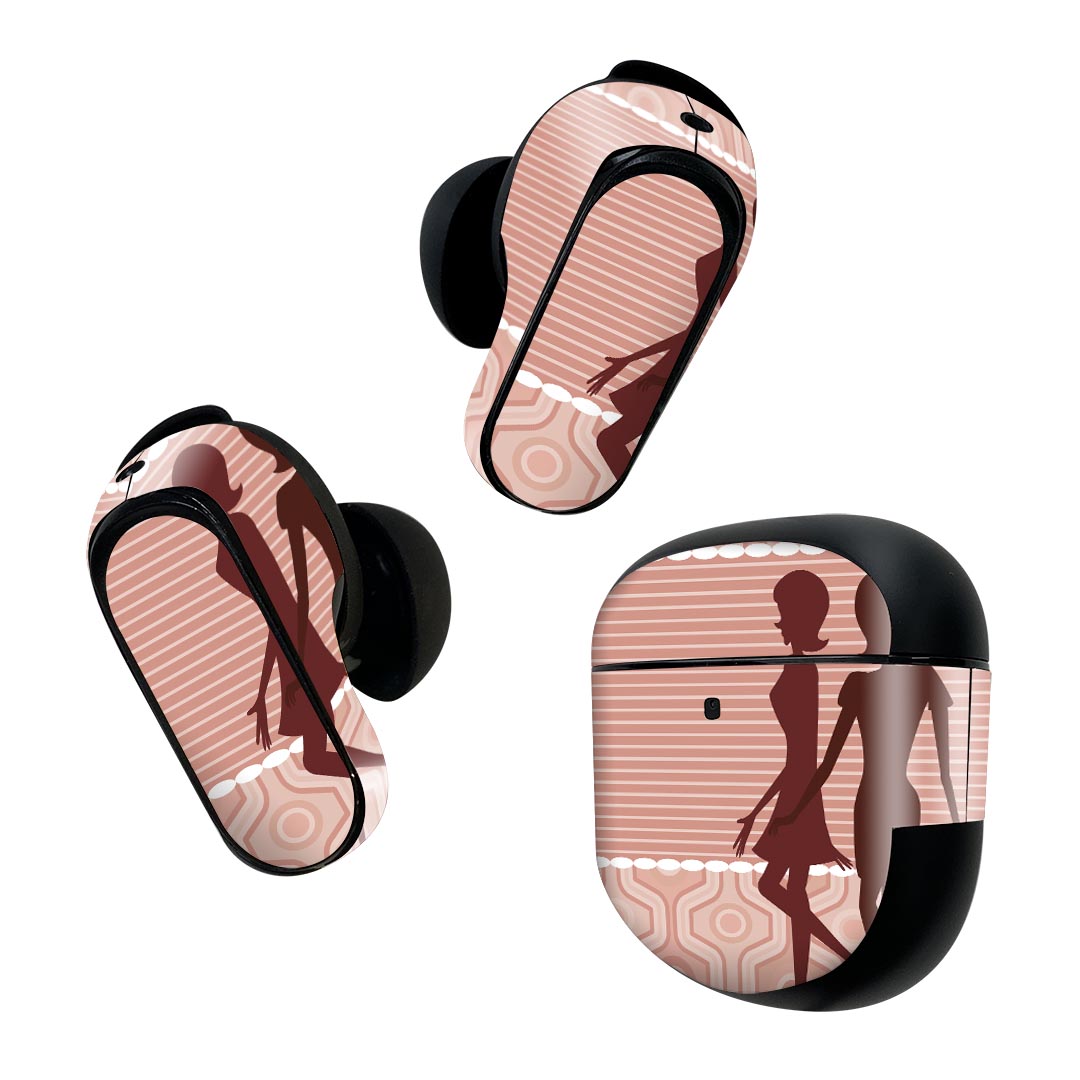 Bose QuietComfort Earbuds II 用 スキンシール ボーズ イヤバッズ2 用　ステッカ...