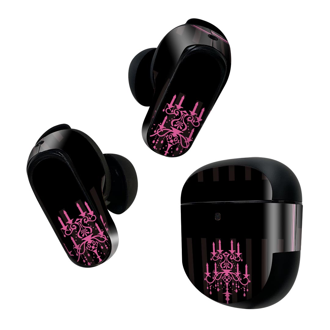 Bose QuietComfort Earbuds II 用 スキンシール ボーズ イヤバッズ2 用　ステッカー　本体3セット ケー..