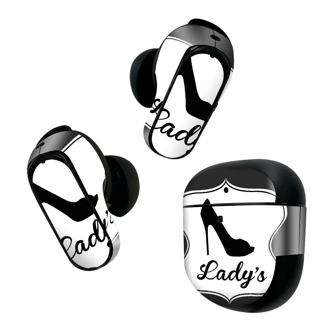 Bose QuietComfort Earbuds II 用 スキンシール ボーズ イヤバッズ2 用　ステッカー　本体3セット ケー..