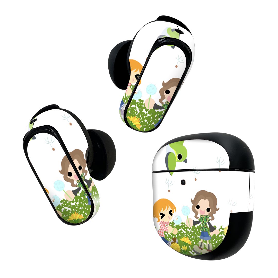 Bose QuietComfort Earbuds II 用 スキンシール ボーズ イヤバッズ2 用　ステッカ...
