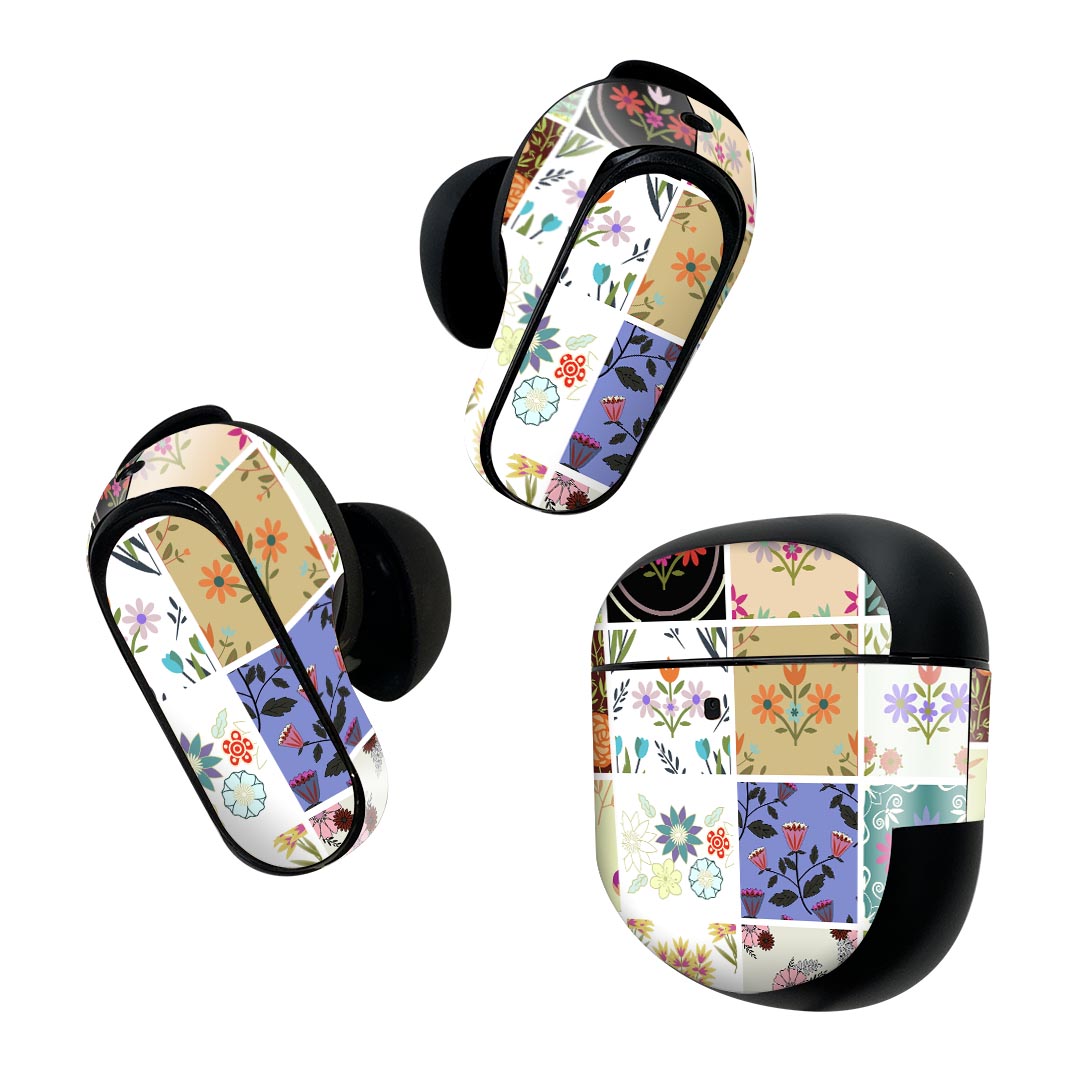 Bose QuietComfort Earbuds II 用 スキンシール ボーズ イヤバッズ2 用　ステッカ...