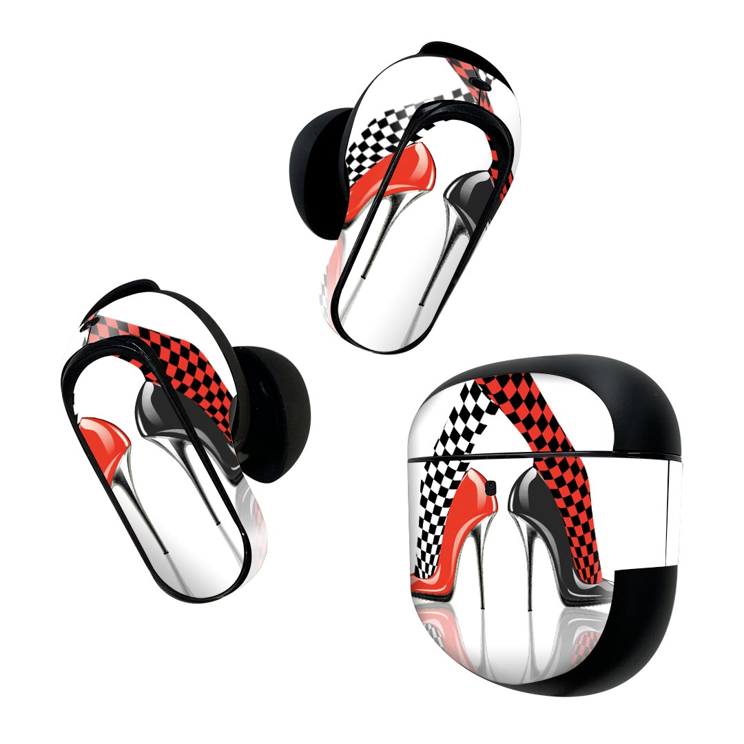 Bose QuietComfort Earbuds II 用 スキンシール ボーズ イヤバッズ2 用　ステッカー　本体3セット ケー..