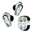 Bose QuietComfort Earbuds II 用 スキンシール ボーズ イヤバッズ2 用 ステッカー 本体3セット ケース1セット 保護 フィルム デコ 冬 手袋 雪 結晶 007505