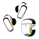 Bose QuietComfort Earbuds II 用 スキンシール ボーズ イヤバッズ2 用 ステッカー 本体3セット ケース1セット 保護 フィルム デコ カラフル レインボー 植物 007564