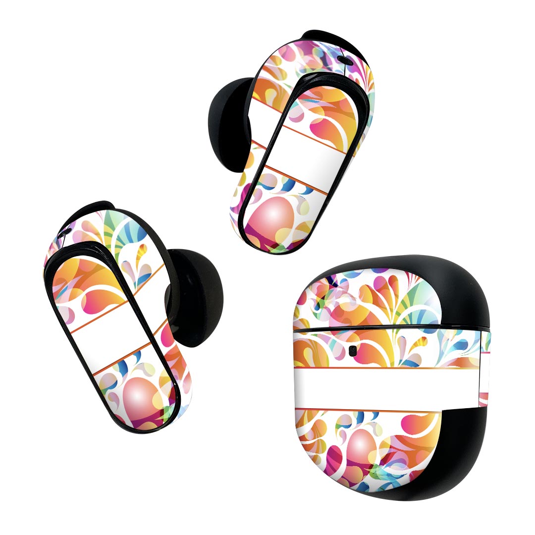 Bose QuietComfort Earbuds II 用 スキンシール ボーズ イヤバッズ2 用　ステッカ...