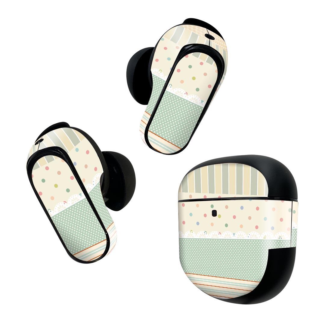 Bose QuietComfort Earbuds II 用 スキンシール ボーズ イヤバッズ2 用　ステッカ...
