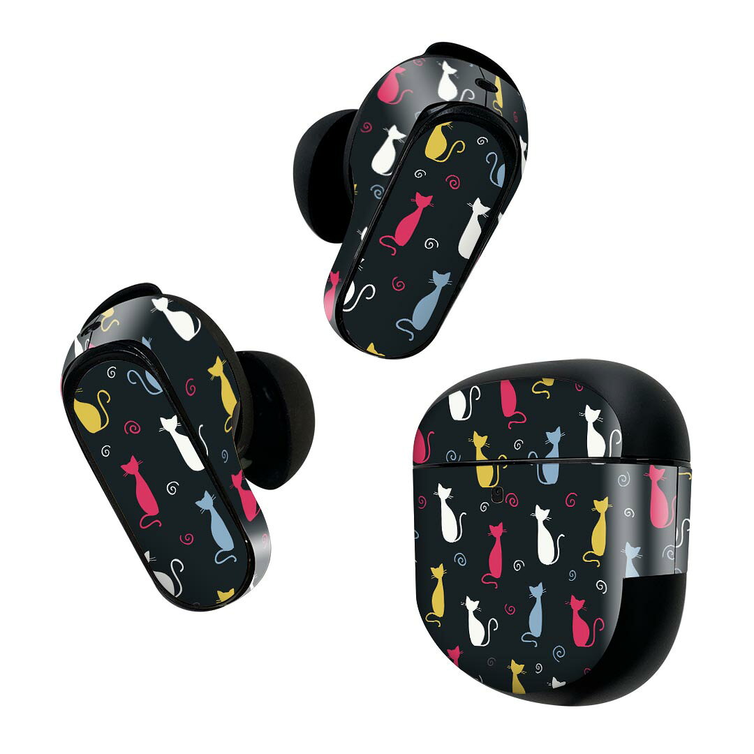 Bose QuietComfort Earbuds II 用 スキンシール ボーズ イヤバッズ2 用　ステッカ...