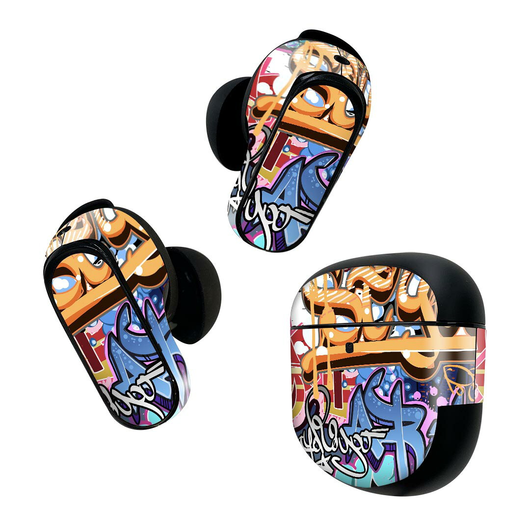 Bose QuietComfort Earbuds II 用 スキンシール ボーズ イヤバッズ2 用　ステッカ...