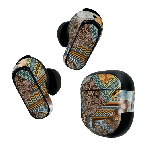 Bose QuietComfort Earbuds II 用 スキンシール ボーズ イヤバッズ2 用 ステッカー 本体3セット ケース1セット 保護 フィルム デコ 花 模様 青 水色 007867 Bose QuietComfort Earbuds II 用 スキンシール ボーズ イヤバッズ2 用 ステッカー 本体3セット ケース1セット 保護 フィルム デコ 花 模様 青 水色 007867