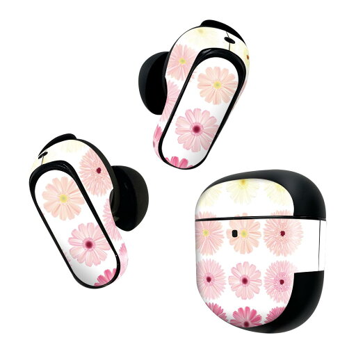 Bose QuietComfort Earbuds II 用 スキンシール ボーズ イヤバッズ2 用 ステッカー 本体3セット ケース1セット 保護 フィルム デコ 花 ピンク イラスト 007890 Bose QuietComfort Earbuds II 用 スキンシール ボーズ イヤバッズ2 用 ステッカー 本体3セット ケース1セット 保護 フィルム デコ 花 ピンク イラスト 007890