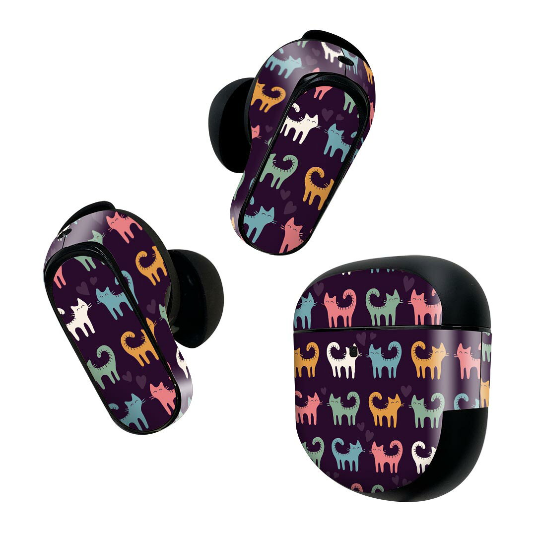 Bose QuietComfort Earbuds II 用 スキンシール ボーズ イヤバッズ2 用　ステッカ...