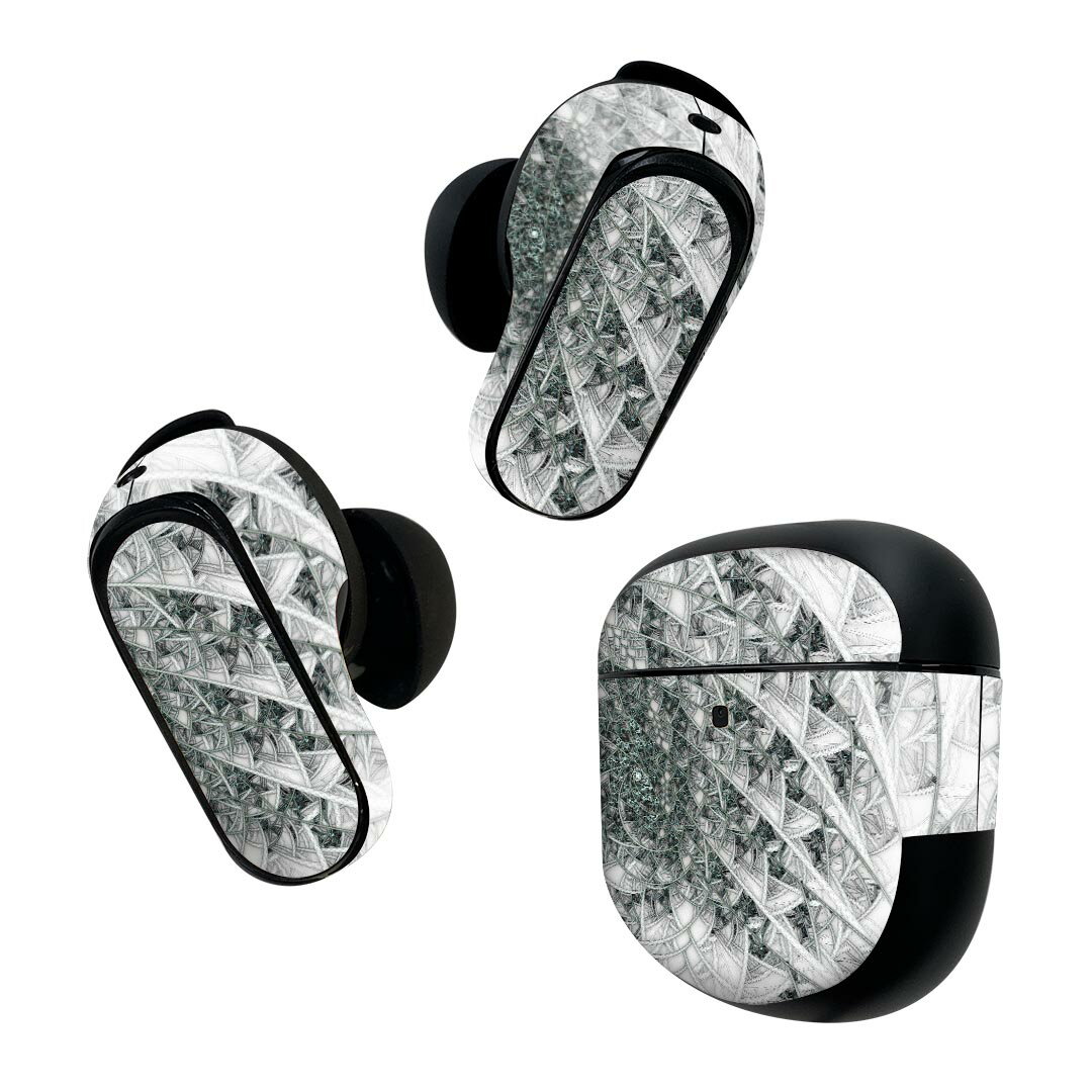 Bose QuietComfort Earbuds II 用 スキンシール ボーズ イヤバッズ2 用　ステッカー　本体3セット ケー..