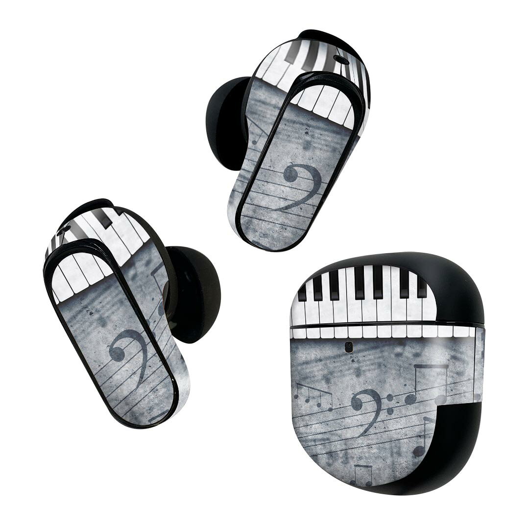 Bose QuietComfort Earbuds II 用 スキンシール ボーズ イヤバッズ2 用　ステッカ...