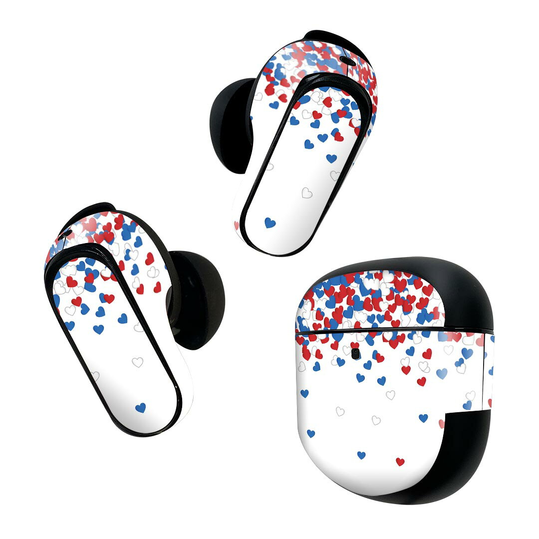 製品名 Bose QuietComfort Earbuds II 専用デザインスキンシール セット内容 Bose QuietComfort Earbuds II 専用シール　イヤホン（左右）3枚、充電ケース用シール 1枚AirPods第3世代専用です。第1?2世代、Proシリーズには対応していません。 商品特徴 再剥離性シートを素材に採用し、細かな位置調整がしやすく貼り直しが容易です。また、エアフリーでもありますので気泡が簡単に逃げるので、キレイに貼ることができます。専用の業務プリンターを使い、商品画像と遜色のない美しい印刷仕上がり。 注意事項 画像はサンプルですので、ご覧の環境によっては多少色味に違いを感じる場合がございます。 イメージと違った、モニターと色味が異なるという理由での交換や返金はご対応出来かねます。スキンシールのみの販売で、機器本体や充電ケース本体は付属しません。シワができた場合、ドライヤーなどで軽く温め、外側に向けてシワを伸ばすように貼ってください。初回貼付時の位置調整や貼り直しは可能ですが、しっかりと押し付けて接着させた後の再剥離、再利用は保証しておりません。また接着部に油分や汚れが付着しますと角の部分は剥がれやすくなりますので、貼付時はあまり触れないようにご注意ください。無地のセミグロスシートにデザインをプリントした商品で、デコなどの加工はございません。 凹凸や光沢があるように見えたり布地や金属を素材にしたように見える商品もありますが、デザインの図版によるものです。印刷時に微妙な画像のズレが生じる場合がございます。ご注文後に1点1点制作する受注生産品の為、不良品以外のご返品や交換は固くお断りします。 商品発送 完全受注生産のハンドメイド商品となりますので、既製品と比べて発送までお時間を頂いています。 基本的に決済確認後2~3営業日、最大で10営業日での発送となります。繁忙期や休業日明けの場合はさらに時間がかかる場合があります。 その際には別途メールにてご連絡致します。メール便の場合、発送日から到着までに2?4日ほどかかる場合が多く、紛失などの保障もご対応できかねます。あらかじめご了承下さい。