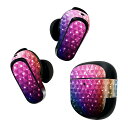 Bose QuietComfort Earbuds II 用 スキンシール ボーズ イヤバッズ2 用 ステッカー 本体3セット ケース1セット 保護 フィルム デコ カラフル レインボー きらきら 模様 008344