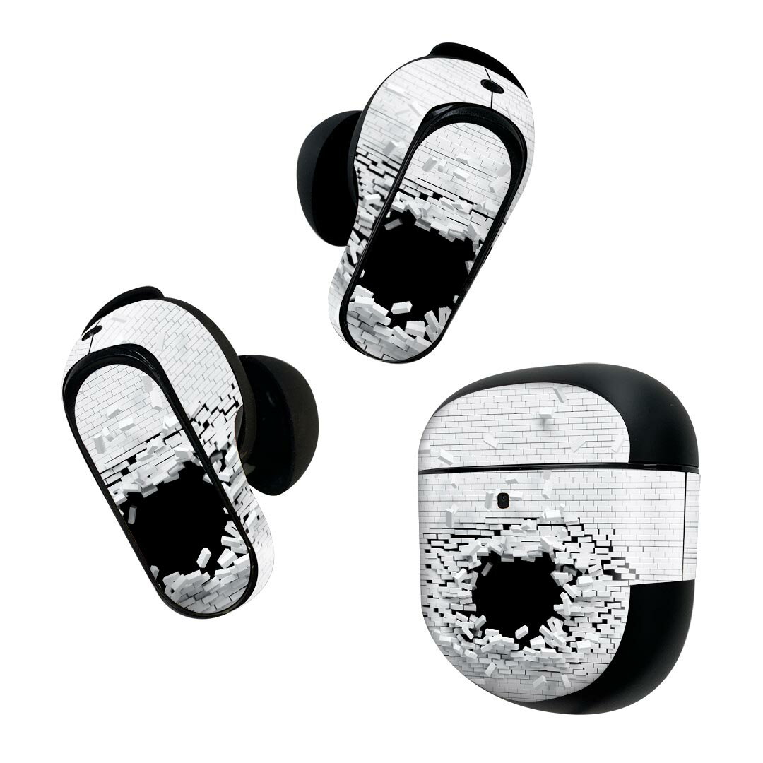 Bose QuietComfort Earbuds II 用 スキンシール ボーズ イヤバッズ2 用　ステッカー　本体3セット ケー..